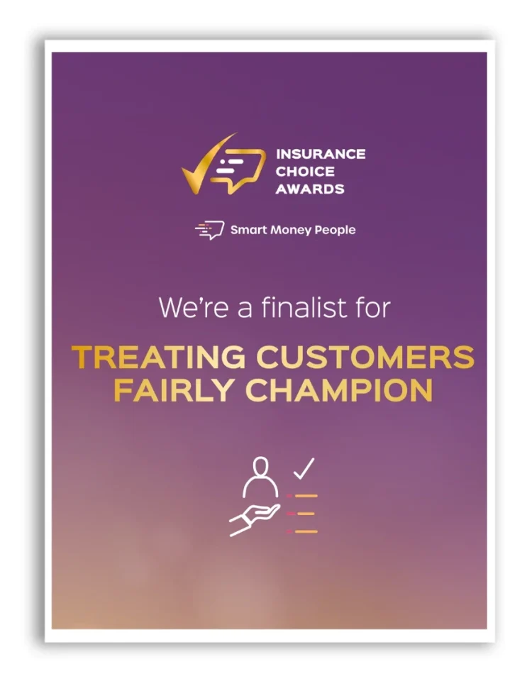 Covered2Go finalist for Treating Customers Fairly Champion at the Insurance Choice Awards 2022